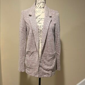 Topshop Textured Blazer - Soft Pink
